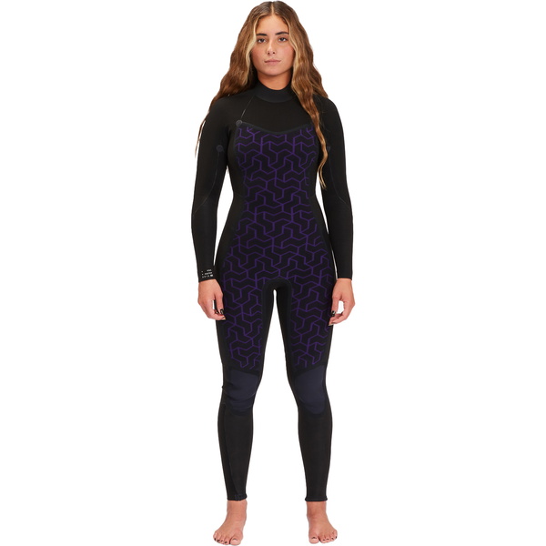 2024 Billabong Das Mulheres Synergy 3/2mm Gbs Back Zip Wetsuit Abjw100132 - Deep Sea